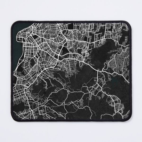 Item preview, Porto Alegre City Map of Rio Grande do Sul, Brazil - Dark designed and sold by deMAP.