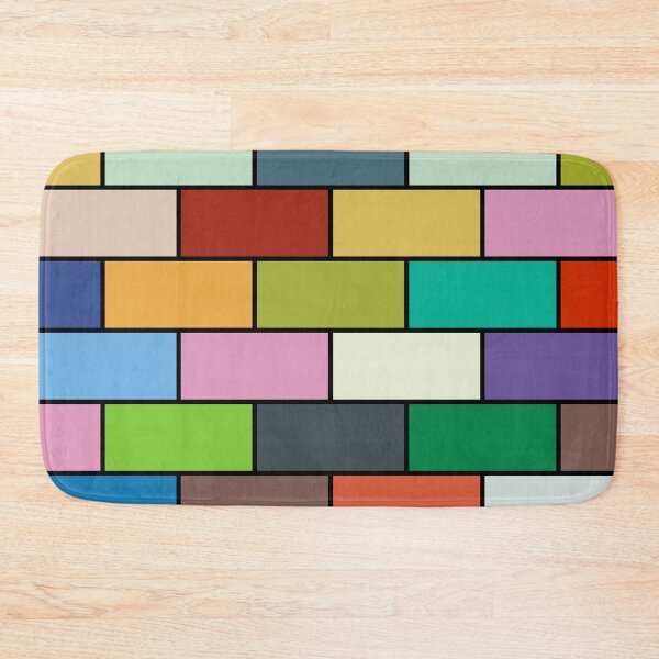 Item preview, Colorful Brick Pattern – Modern Abstract Wall of Color designed and sold by hangmeart.