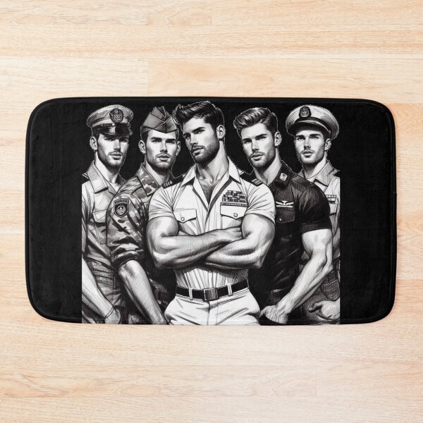 Item preview, Command and Control Tom of Finland Tribute Military Gay Pride Graphic Design designed and sold by ItsAKinkThing.