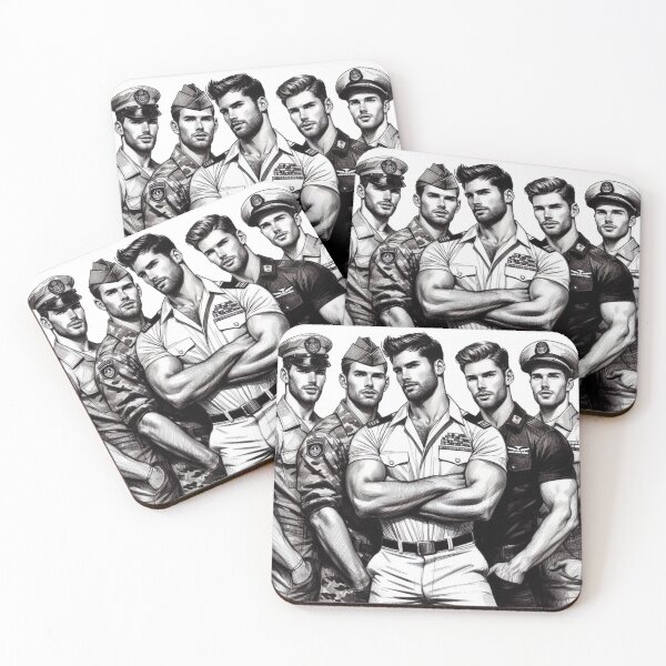 Item preview, Command and Control Tom of Finland Tribute Military Gay Pride Graphic Design designed and sold by ItsAKinkThing.