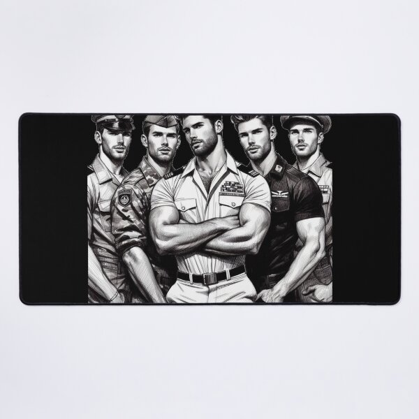 Item preview, Command and Control Tom of Finland Tribute Military Gay Pride Graphic Design designed and sold by ItsAKinkThing.