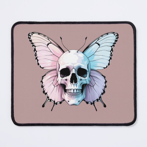 Item preview, Minimalist Butterfly Skull Fusion – Soft Pastel Aesthetic Design designed and sold by ColorSplash123.