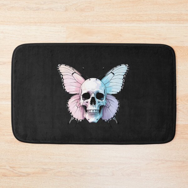 Item preview, Minimalist Butterfly Skull Fusion – Soft Pastel Aesthetic Design designed and sold by ColorSplash123.