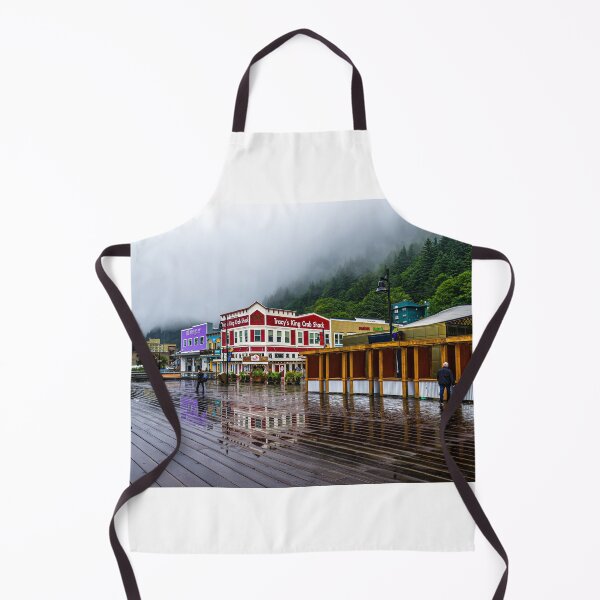Item preview, Juneau waterfront on a wet day. Alaska designed and sold by Steven Weeks.