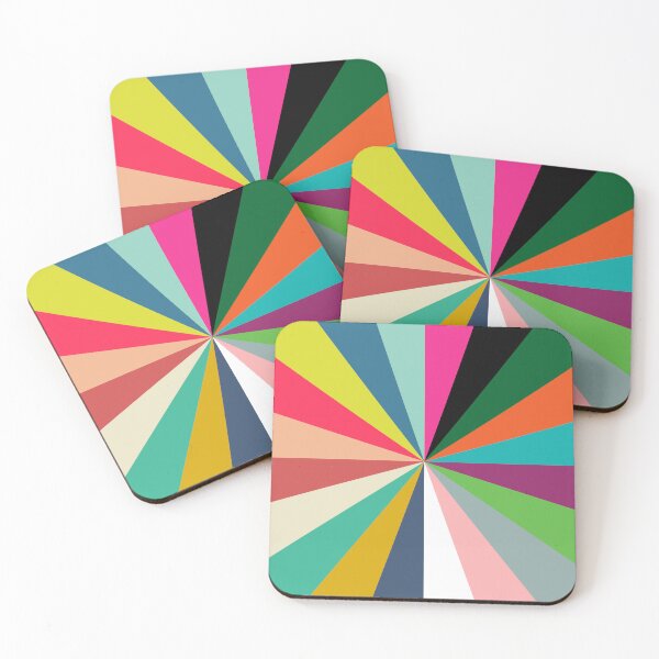 Item preview, Colour Burst Radial – Retro Geometric Explosion designed and sold by hangmeart.