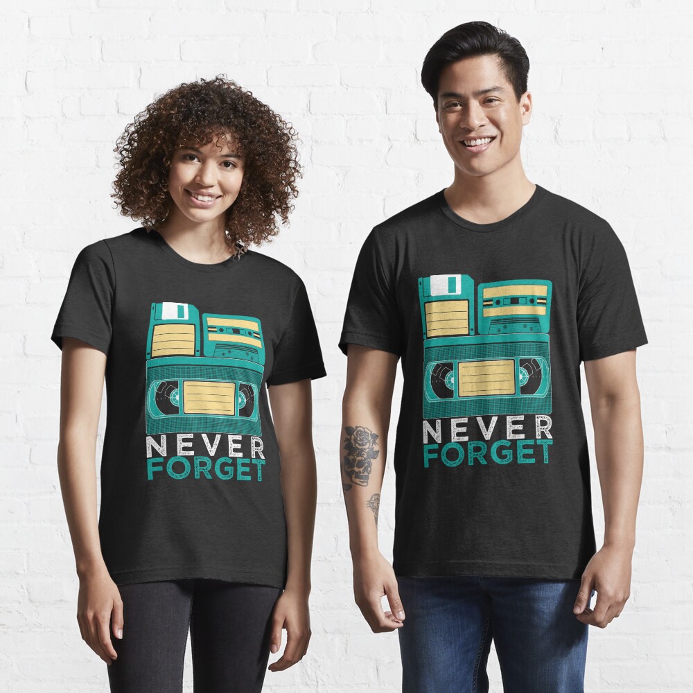 never forget vhs t shirt