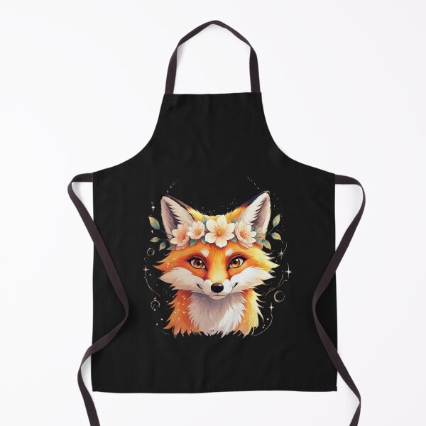 Item preview, Anime Fox with Flower Crown – Minimalist Artistic Pastel Design designed and sold by ColorSplash123.