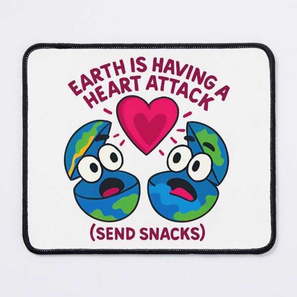 Item preview, Earth Snack Attack designed and sold by PuniverseBots.