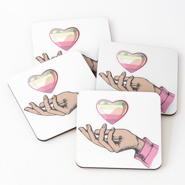 Item preview, LGBTQIA+ - Genderfae Heart in Hand designed and sold by CC-ArtOnline.
