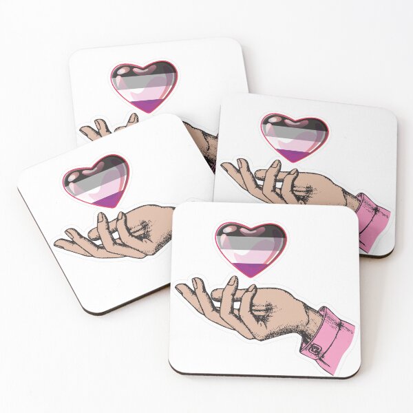 Item preview, LGBTQIA+ - Asexual Pride Heart in Hand designed and sold by CC-ArtOnline.