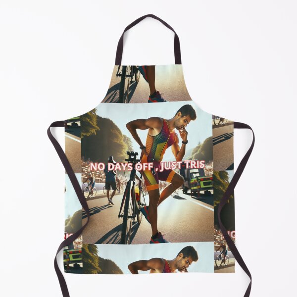 Item preview, NO DAYS OFF, JUST TRIS – Triathlon Motivation for the Dedicated Athlete designed and sold by Triathlongram.