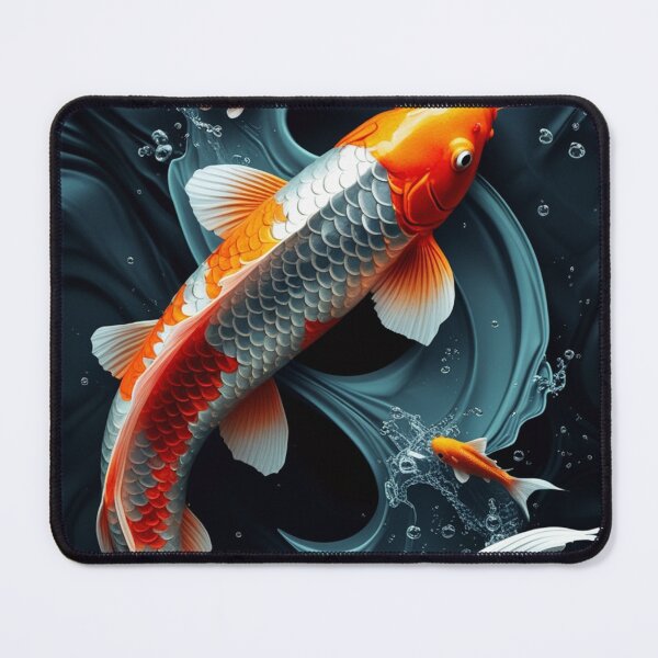 Item preview, a silvery orange koi fish art designed and sold by optimusprime39.