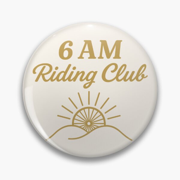 Item preview, 6 AM Riding Club – Sunrise Ride Emblem designed and sold by velosoul.