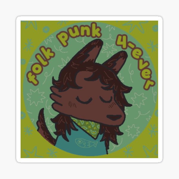 Item preview, Folk punk forever designed and sold by coyote_cupid.