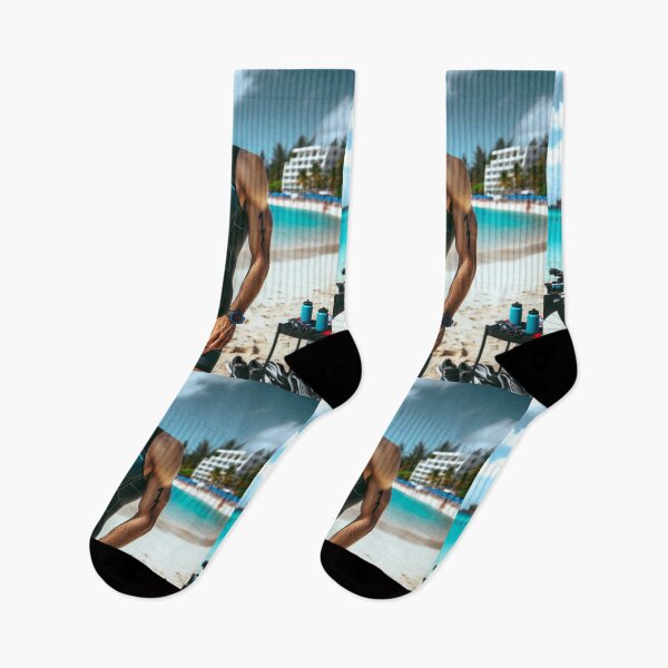 Item preview, "BEACH START. FINISH STRONG." designed and sold by Triathlongram.