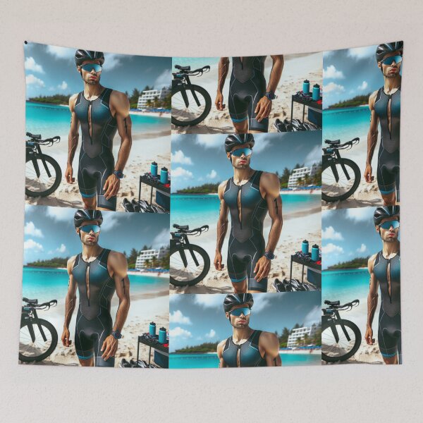 Item preview, "BEACH START. FINISH STRONG." designed and sold by Triathlongram.