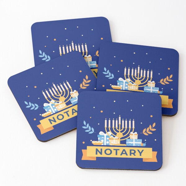 Item preview, Notary Public Hanukkah Menorah Design – Festive Notary Gift designed and sold by NotaryLife.