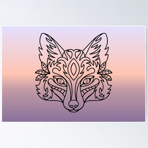 Item preview, Gradient Fox designed and sold by Dawne's Designs.