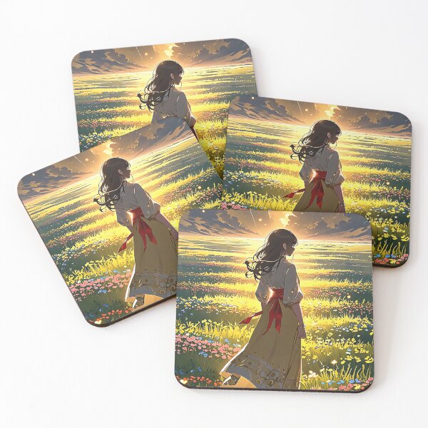 Item preview, Anime Girl On the Grass Field designed and sold by Arjay Graphic Design.
