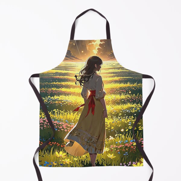 Item preview, Anime Girl On the Grass Field designed and sold by Arjay Graphic Design.
