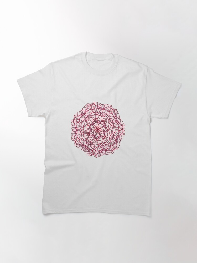 Thumbnail 3 of 7, Classic T-Shirt, Red Flower designed and sold by lauramaxwell.