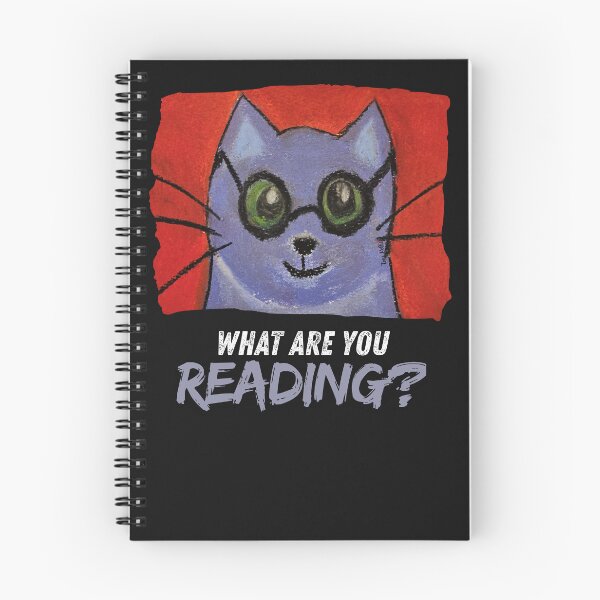 Item preview, Simon Purple Kitty with Glasses What Are You Reading? designed and sold by Tori Allbright.