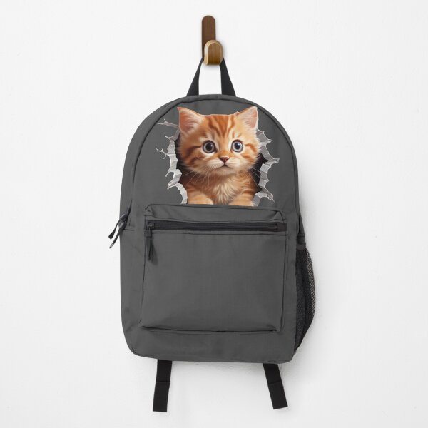 Item preview, Peekaboo Ginger Kitten – 3D Wall Break designed and sold by Myra365Art.