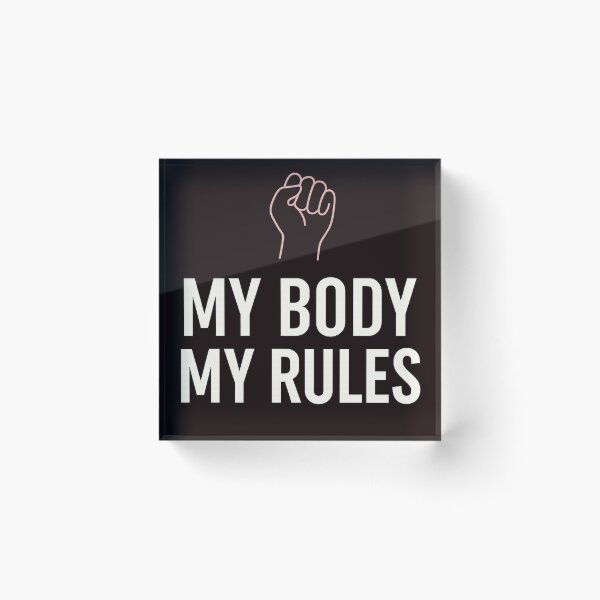 Item preview, My Body, My Rules – Feminist Slogan with Raised Fist Symbo designed and sold by Tadeusz1.