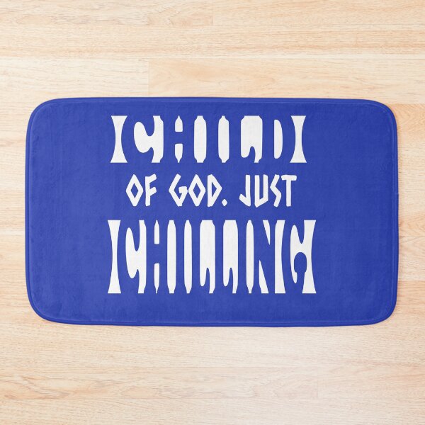 Item preview, Child of God Just Chilling – Optical Illusion Minimal Negative Space Typography Christian Art - white designed and sold by ZechJohnRB.