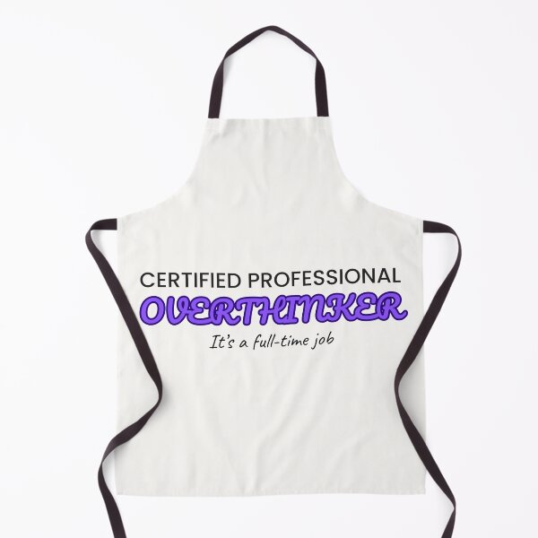 Item preview, Certified Professional Overthinker – Funny Mental Spiral Quote Design designed and sold by thoratsdesign.