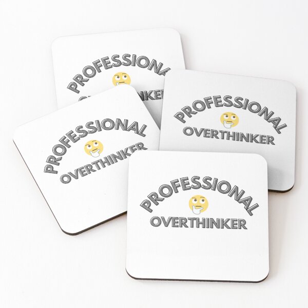 Item preview, Professional Overthinker Funny Quote Design designed and sold by Madivibe.