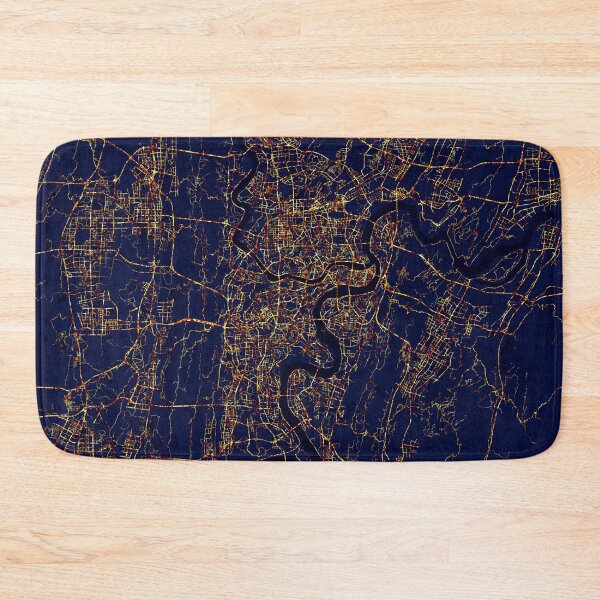 Item preview, Chongqing, China Map - City At Night designed and sold by deMAP.