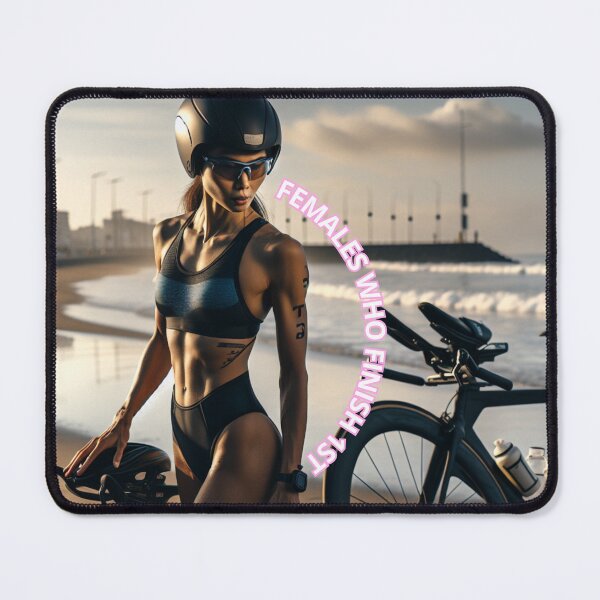 Item preview, “FEMALES WHO FINISH FIRST” – Triathlon Victory Design designed and sold by Triathlongram.