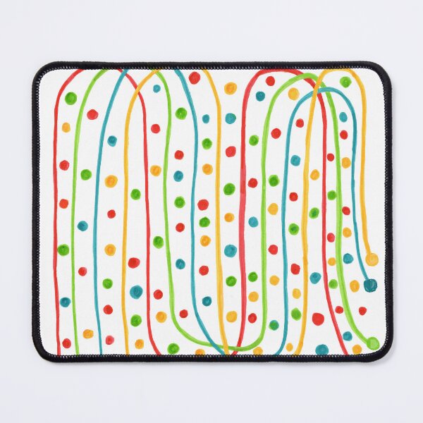 Item preview, Circus Dots and Waves, Red, Blue, Yellow, Green designed and sold by Lynne Goodman Design.