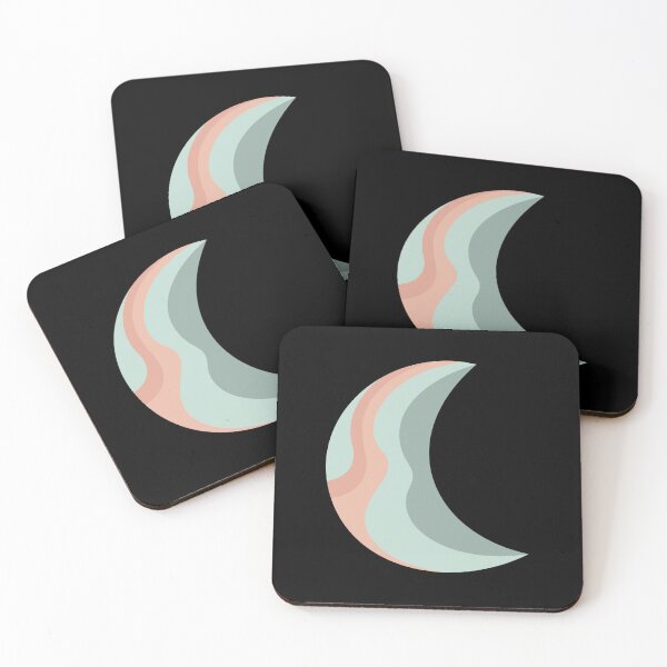 Item preview, Retro Groovy Crescent Moon - 70s Aesthetic designed and sold by Julza Art.