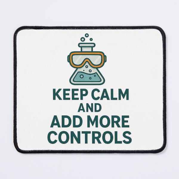 Item preview, Keep Calm and Add More Controls – Funny Science Lab Design designed and sold by Soft Chaos Co.