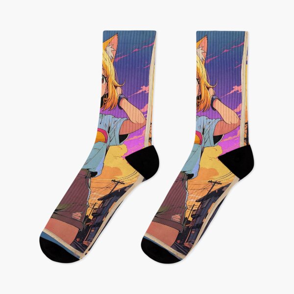 Item preview, Sunset Neko Vibes designed and sold by ShuudenPrints.