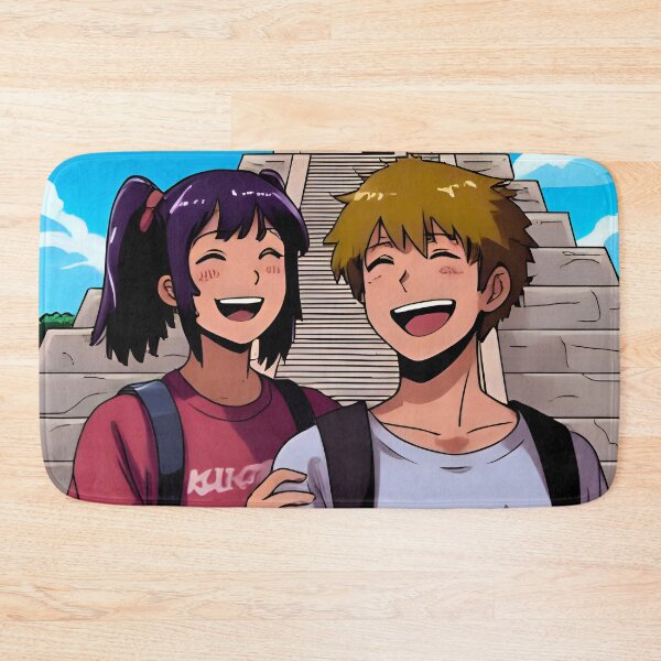 Item preview, Illustration of emo anime-style characters on a trip to Mexico designed and sold by Emo-World-Tour.