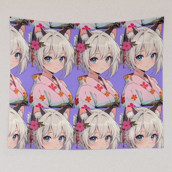 Item preview, Chica Yukata Neko designed and sold by ShuudenPrints.