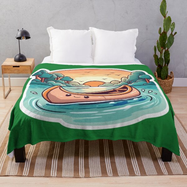 Item preview, Cute Canoe at Sunset Lake designed and sold by PrintBreeze.