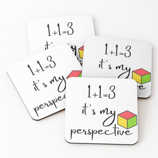 Item preview, 1+1=3 – Abstract Surreal Art on Perception & Reality designed and sold by kaviyadesigns.