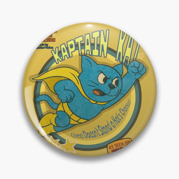 Item preview, Kaptain Kat™ – Retro Hero of Justice! designed and sold by Tookiester.