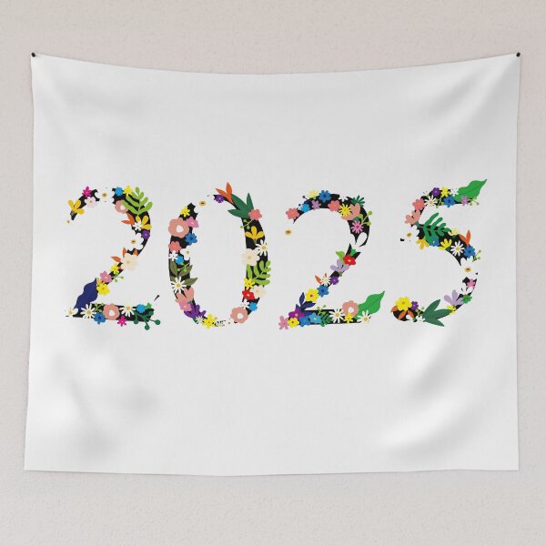 Item preview, 2025 Floral Sticker – Colorful Flower Number for Planner, Scrapbook, or Gift designed and sold by cpop-studio.
