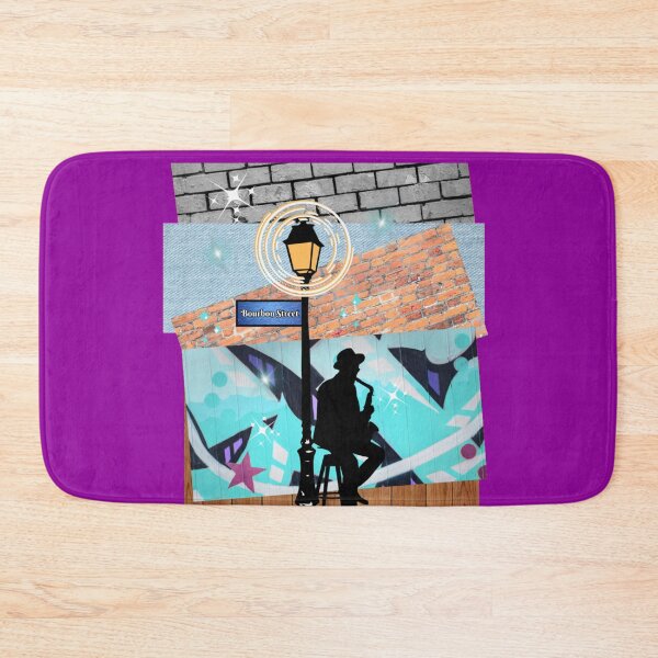 Item preview, Collage of Bourbon Street and Musician  designed and sold by artbyomega.
