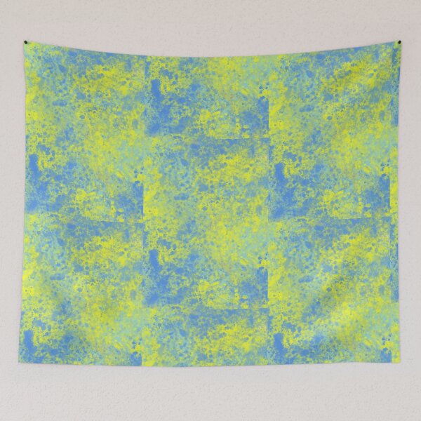 Item preview, Blue and Neon Yellow by ElitebyElise designed and sold by ElitebyElise.