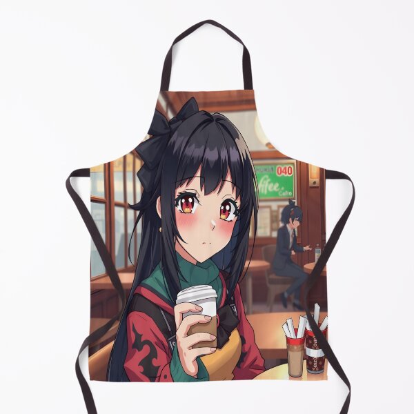 Item preview, Illustration: Introverted emo anime girl who always goes out for coffee. designed and sold by Emo-World-Tour.
