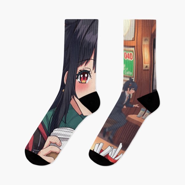 Item preview, Illustration: Introverted emo anime girl who always goes out for coffee. designed and sold by Emo-World-Tour.