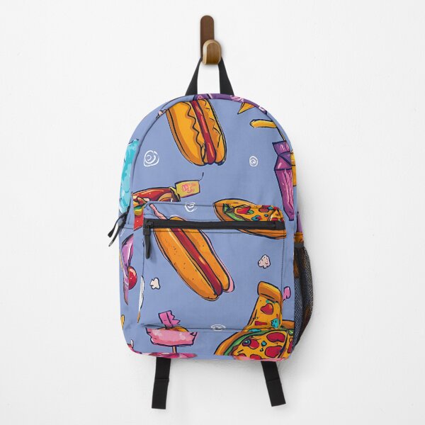 Item preview, Cute Food Seamless Pattern - Colorful Fast Food Art designed and sold by Gunner Design.