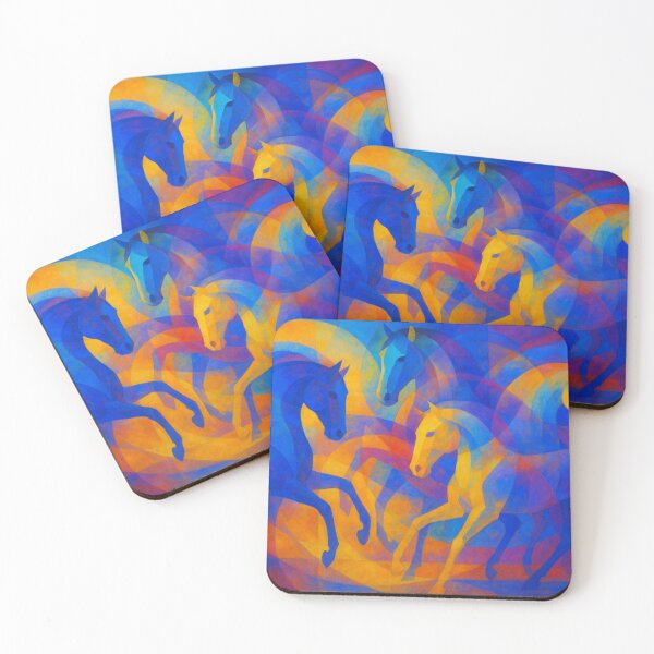 Item preview, Dancing horses in a flood of colors designed and sold by Sigtrix.