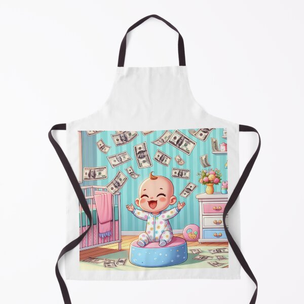 Item preview, BABY PLAYING WITH DOLLARS designed and sold by Catalina Kate.
